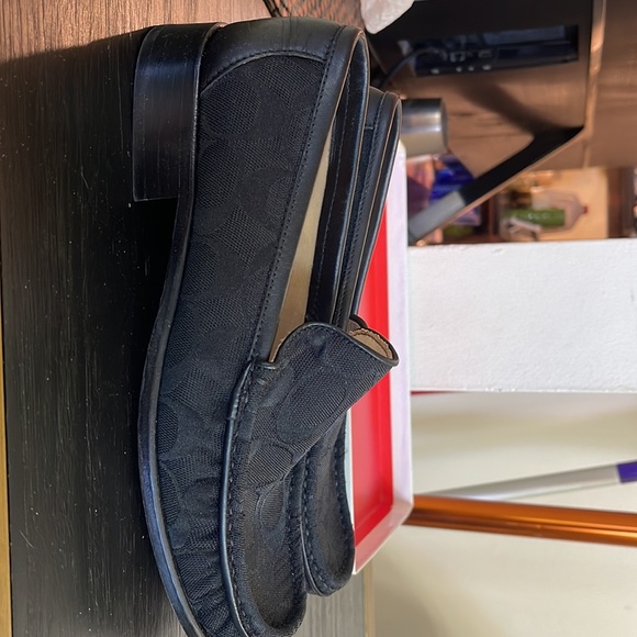 Black Coach C Monogram Loafers Size 9 - Picture 6 of 7